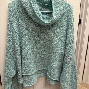 Cozy Cowl Neck Women Sweater - Mint